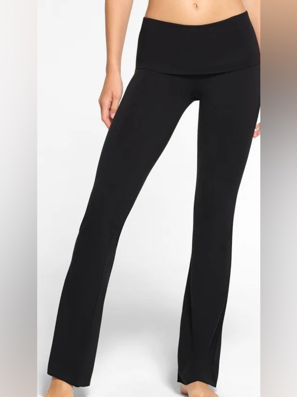 Skims fold overs Black Flare Pants - Women